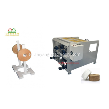Máquina para fabricar bolsas de papel con alimentación de hojas con asa en línea